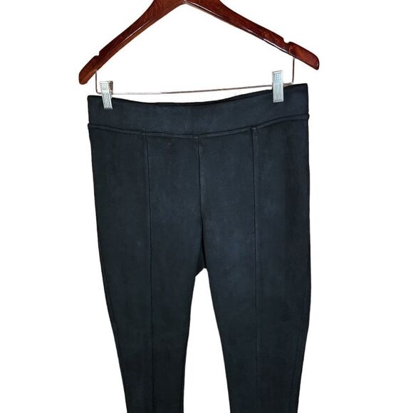 Andrew Marc Mid Rise Black Soft Suede Skinny Slim Fit Pants Women's Size Medium - Picture 5 of 12